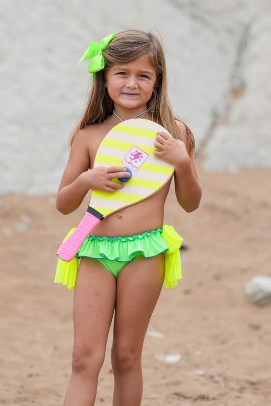 Culetín con volante y lazos de tul Lima